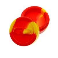 Grace Glass recipiente de silicona XL Rojo-Amarillo