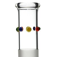 Ehle Grace bong de cristal mateado con color 14,5
