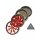 Thorinder Grinder con ventana negro / naranja Mini
