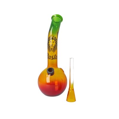 Glass Bong Rasta 18cm