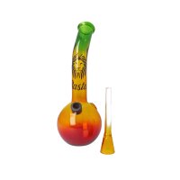Glass Bong Rasta 18cm