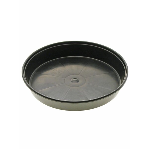 Platillo para floreros circular, negro,  20 cm Ø